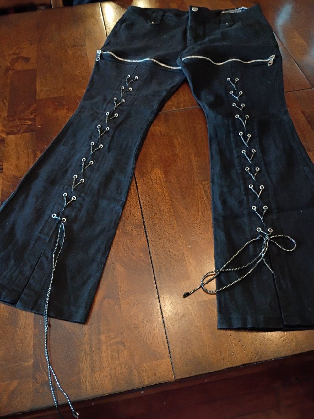 Express Low Ride Flare Denim Pants